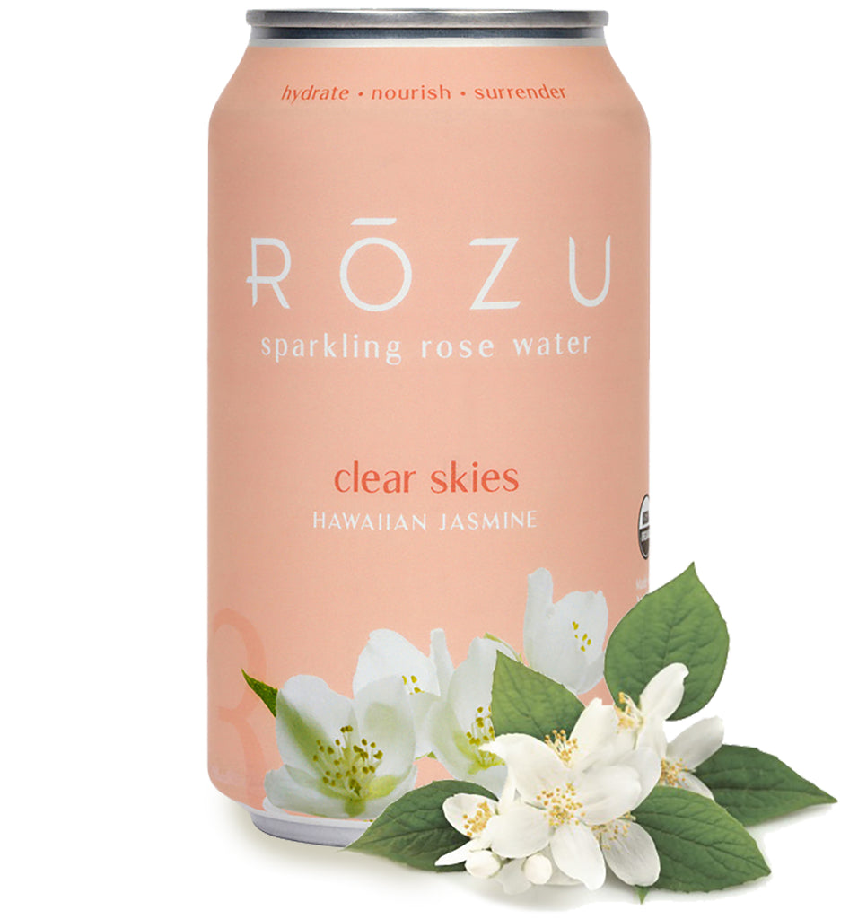 Sparkling Hawaiian Jasmine Water - Rōzu - Sparkling Rose Water